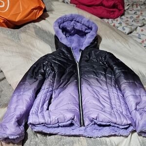 Pacific Trail Purple Gradient Puffer Jacket